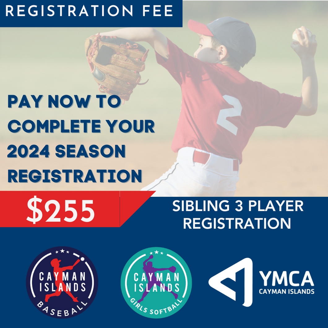 2024 Season Player Registration Fee (Sibling discount 3 children